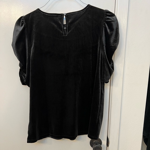 Loft Ruched Velvet Top - Picture 6 of 6